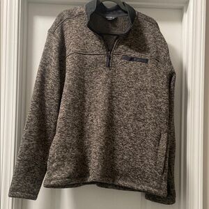 Men's Brown Quarter-Zip Sweater